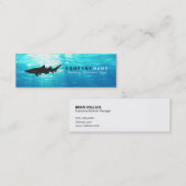 Carte De Visite Mini Logo requin Ocean Water (Devant / Derrière)