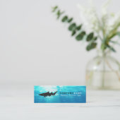 Carte De Visite Mini Logo requin Ocean Water (Debout devant)