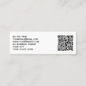 Carte De Visite Mini Logo simple et code QR (Dos)