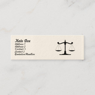 Carte De Visite Mini Loi Businesscard maigre