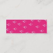 Carte De Visite Mini Longlinebra rose - maigre (Dos)