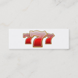 Carte De Visite Mini Lucky Sevens - Slot Machine Jackpot