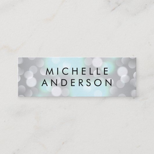 Carte De Visite Mini Lueur Bokeh (Devant)