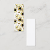 Carte De Visite Mini Lumière transparente avec étoiles or (Devant / Derrière)