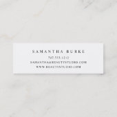 Carte De Visite Mini Luminosité Platine (Dos)