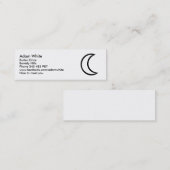 Carte De Visite Mini Lune (Devant / Derrière)