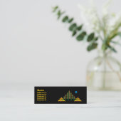 Carte De Visite Mini Lune Bleue Sur Pyramides (Debout devant)