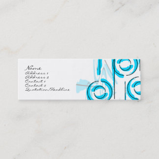 Carte De Visite Mini Lune et Sun - bleu-clair