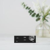 Carte De Visite Mini Lune noire et blanche (Debout devant)