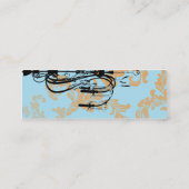 Carte De Visite Mini Lustre de damassé d'Aqua de Paulette Paris (Dos)