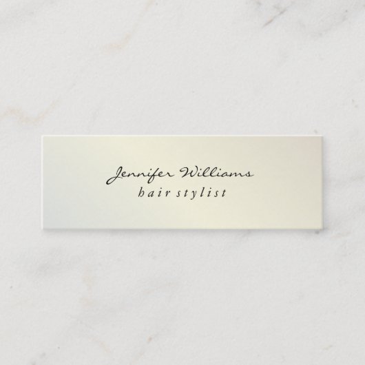 Carte De Visite Mini Lux métallique moderne (Devant)