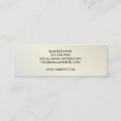 Carte De Visite Mini Lux métallique moderne (Dos)