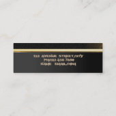 Carte De Visite Mini Luxe Chic Professionnel Moderne - Lèvres (Dos)