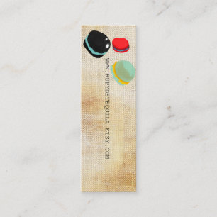 Carte De Visite Mini Macarons Paris Pâtisserie Rupydetequila