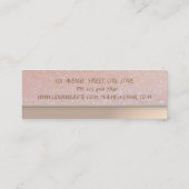 Carte De Visite Mini Machine à coudre professionnelle Élégante Glitteri (Dos)