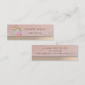 Carte De Visite Mini Machine à coudre professionnelle Élégante Glitteri (Devant / Derrière)