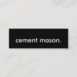 Carte De Visite Mini maçon de ciment