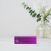 Carte De Visite Mini Magenta brossé (Debout devant)