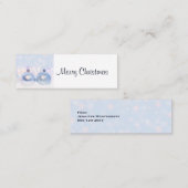 Carte De Visite Mini Magical Metallic Christmas Balls (Devant / Derrière)