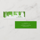 Carte De Visite Mini Maigre horizontal de partie supérieure de gradient (Devant / Derrière)