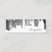 Carte De Visite Mini Maigre horizontal de partie supérieure de gradient (Devant)