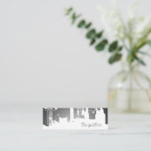 Carte De Visite Mini Maigre horizontal de partie supérieure de gradient (Debout devant)