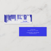 Carte De Visite Mini Maigre horizontal de partie supérieure de gradient (Devant / Derrière)