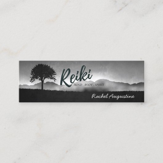 Carte De Visite Mini Maître de Reiki naturel et instructeur de médiatio (Devant)