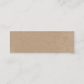 Carte De Visite Mini Mandala abstrait de couleurs de café (Dos)