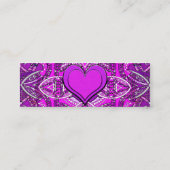 Carte De Visite Mini Mandala de coeur (Dos)