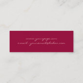 Carte De Visite Mini Mandala floral charmant (Dos)