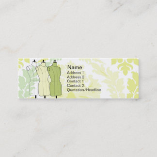 Carte De Visite Mini Manequins - maigre