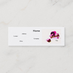 Carte De Visite Mini Manicuriste En Rose