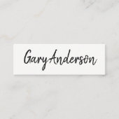 Carte De Visite Mini manuscrit (Devant)