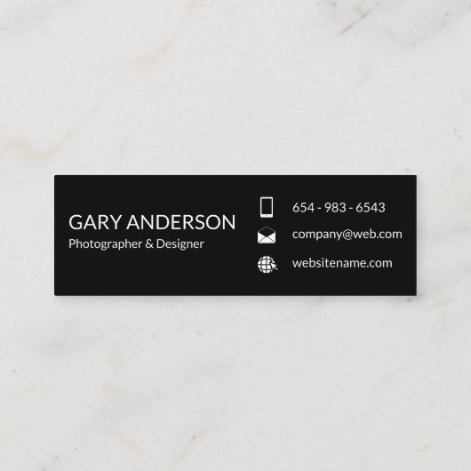 Carte De Visite Mini manuscrit (Dos)