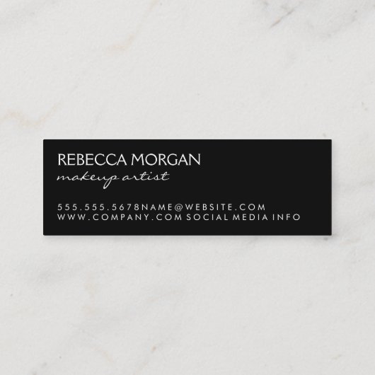 Carte De Visite Mini Maquillage (Dos)