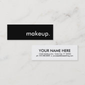 Carte De Visite Mini maquillage. (Devant / Derrière)