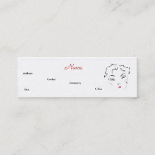 Carte De Visite Mini Maquillage Artiste Diva Lips