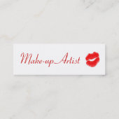 Carte De Visite Mini Maquillage Artiste Diva Lips (Dos)
