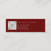 Carte De Visite Mini Maquillage Artiste Lèvres Injecteur Cosmétique Inj (Dos)