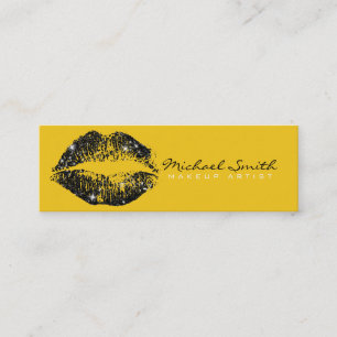 Carte De Visite Mini Maquillage Artiste Lèvres noires #14