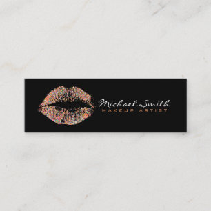 Carte De Visite Mini Maquillage Artiste Stylish Multicolor Parties scin