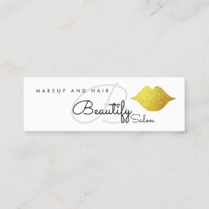 Carte De Visite Mini maquillage / embellir le monogramme du salon avec