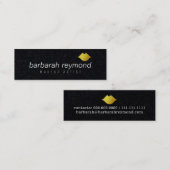 Carte De Visite Mini maquillage minimal beauté professionnel moderne no (Devant / Derrière)