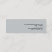 Carte De Visite Mini Maquillage rose mince tendance moderne moderne pro (Dos)