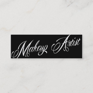 Carte De Visite Mini maquilleur noir et blanc