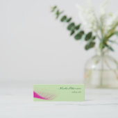 Carte De Visite Mini Maquilleur rose de cil (Debout devant)