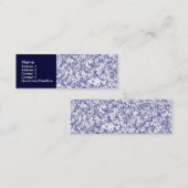 Carte De Visite Mini Marbre bleu (Devant / Derrière)