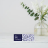 Carte De Visite Mini Marbre bleu (Debout devant)