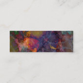 Carte De Visite Mini Marbre de chalcopyrite de minerai de paon (Dos)